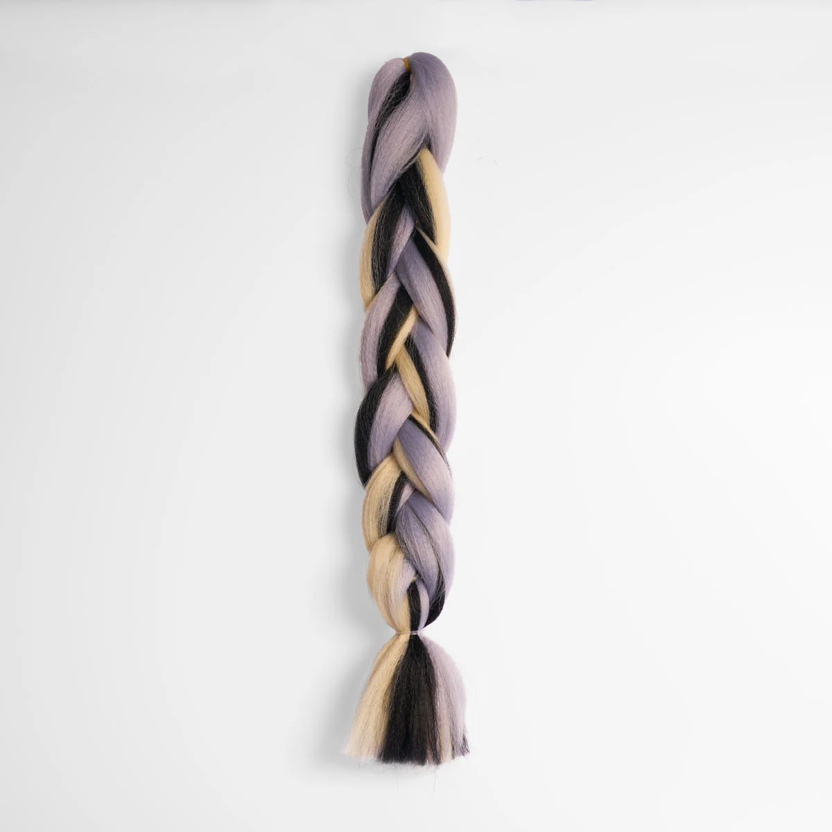 Black, Grey & Blonde Synthetic Jumbo Braid - Image 6