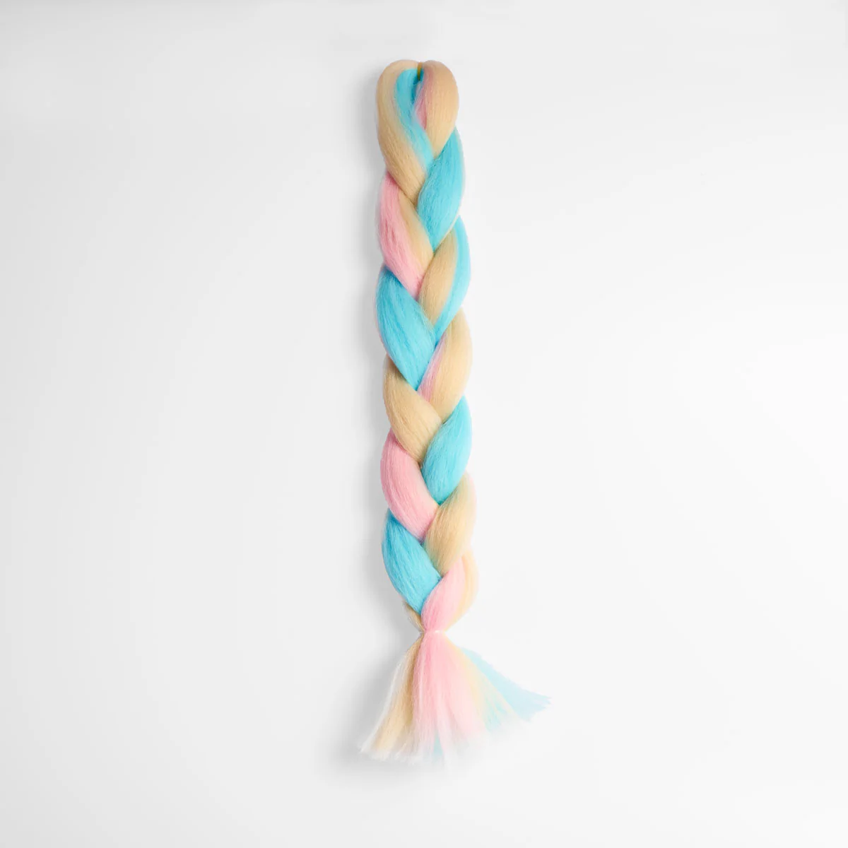 Blonde, Pink & Blue Synthetic Jumbo Braid - Image 6