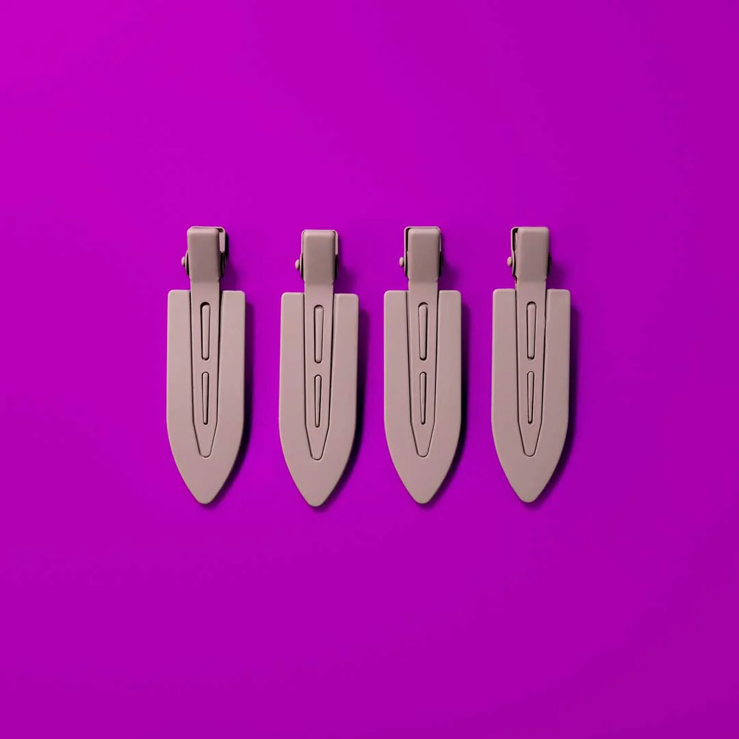 Brown Matte Creaseless Clips - Image 2
