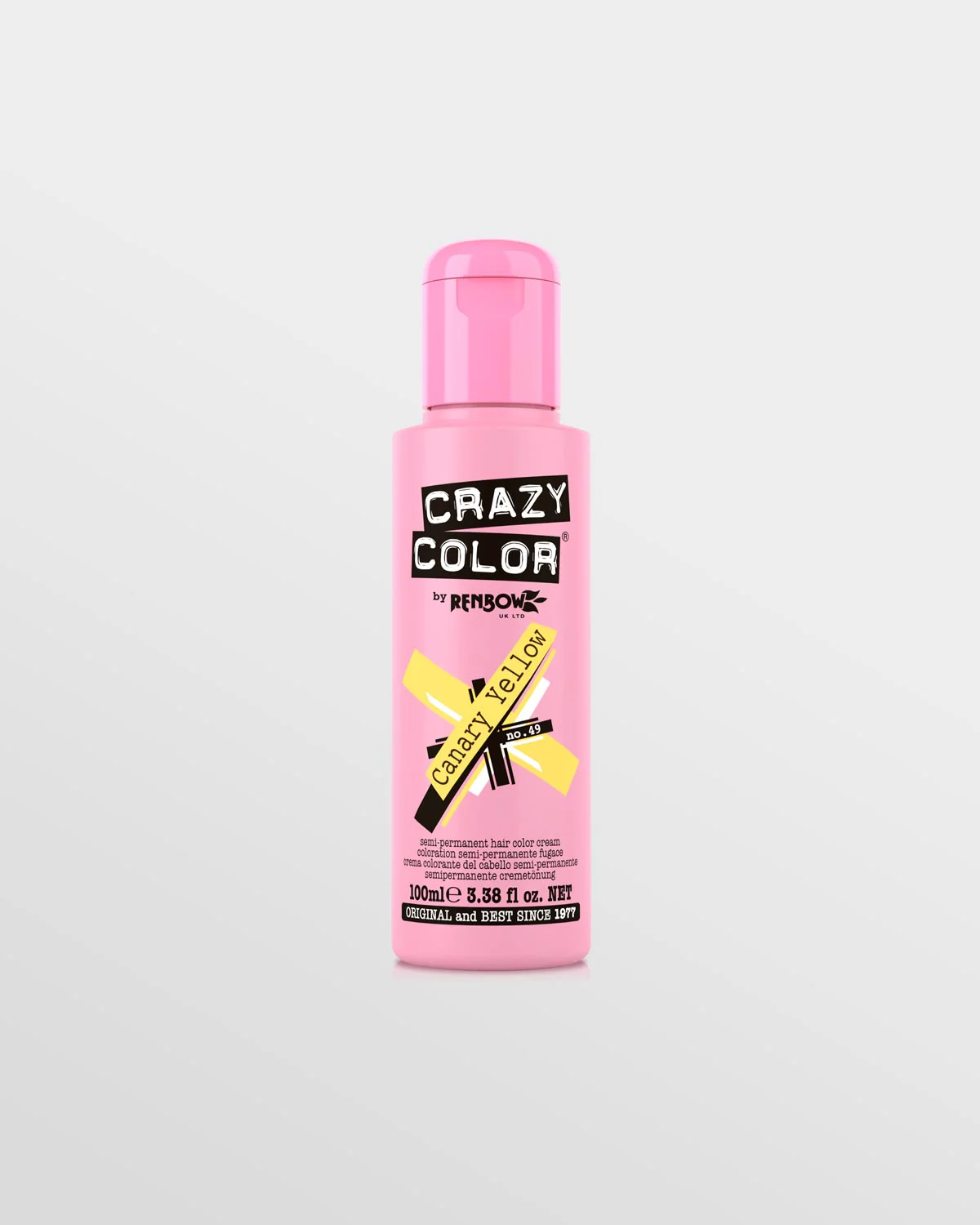 Crazy Color Semi Permanent Hair Colour No 49 - Canary Yellow