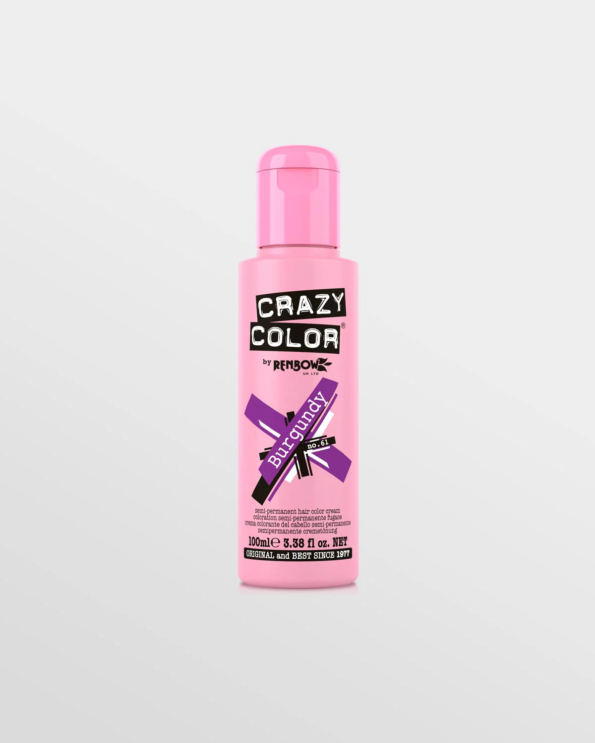 Crazy Color Semi Permanent Hair Colour No 61 - Burgundy
