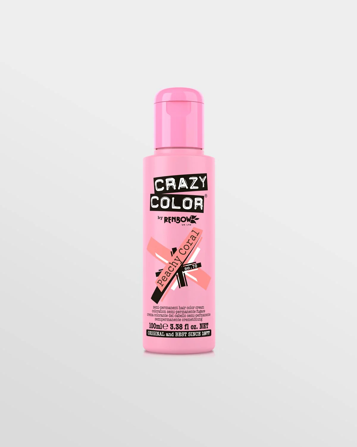 Crazy Color Semi Permanent Hair Colour No 70 - Peachy Coral