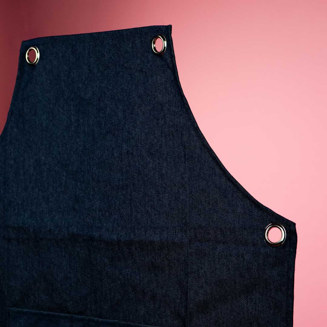 Dark Denim Hairdressing Apron (No Straps) - Image 3