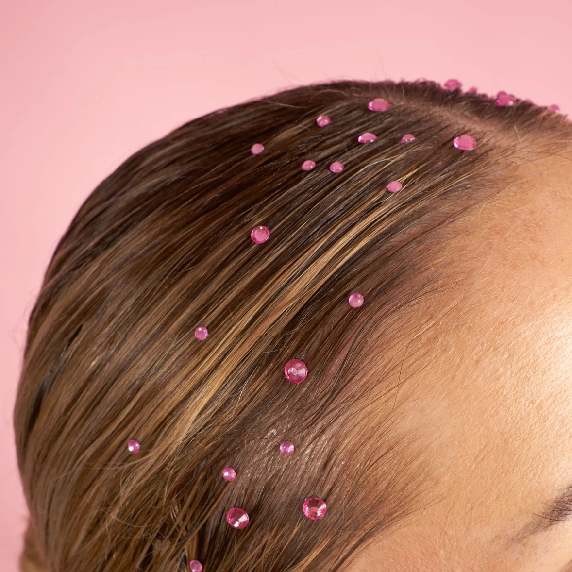 Dark Pink Hair Gems - Image 3