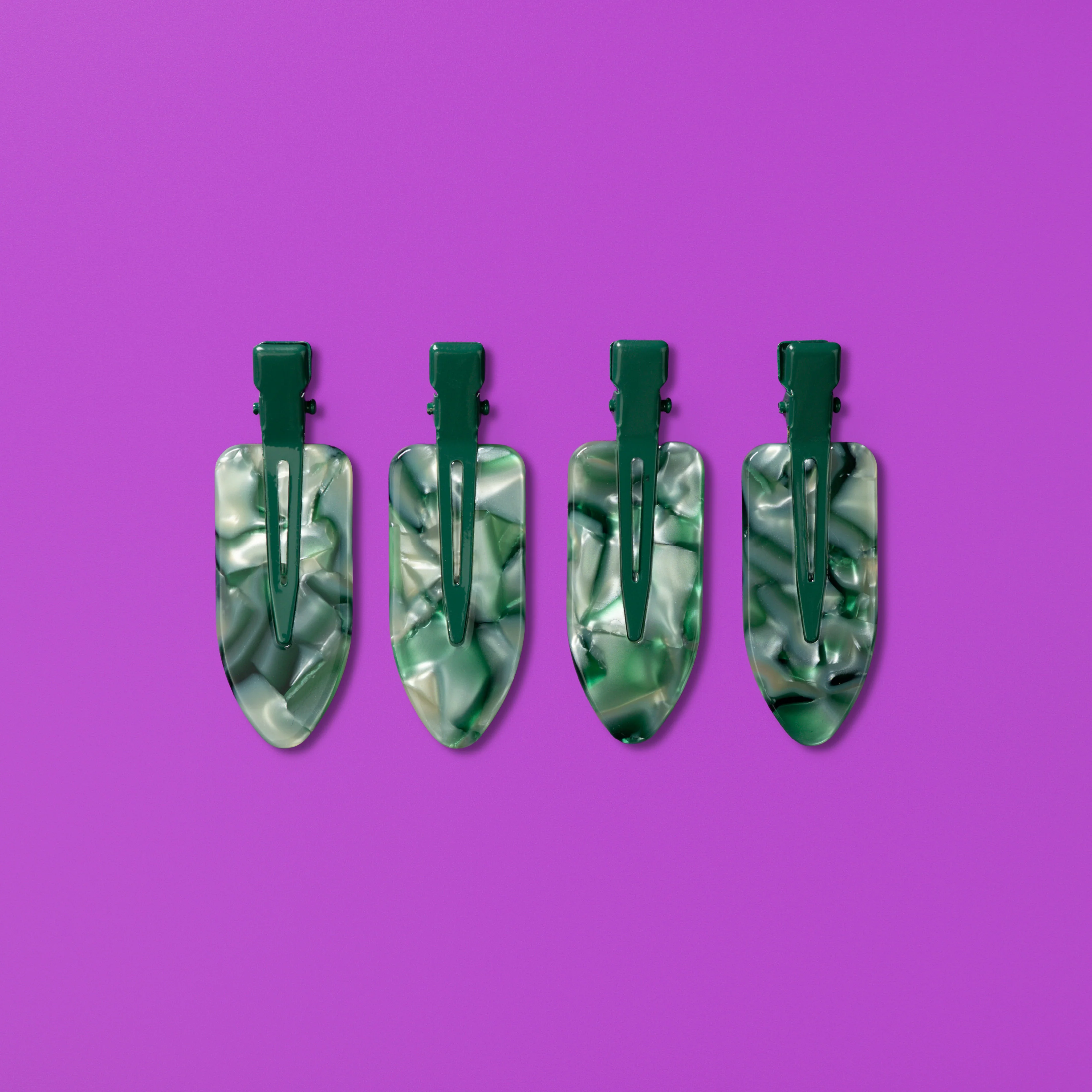 Sage Swirl Creaseless Clips - Image 2
