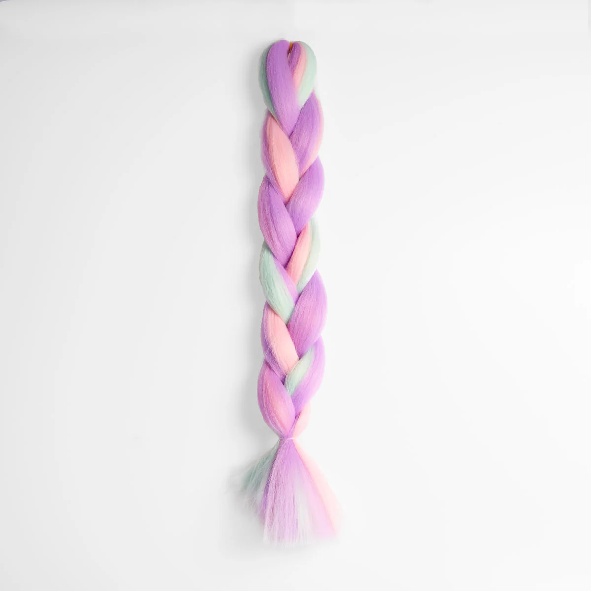 Lilac, Pink & Blue Synthetic Jumbo Braid - Image 6