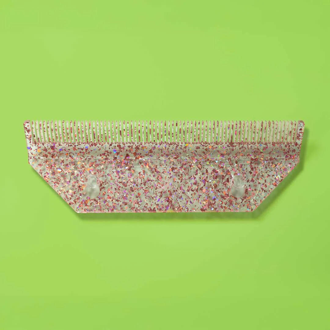 Pink Glitter Hair Extension Holder