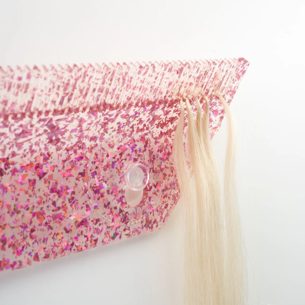 Pink Glitter Hair Extension Holder - Image 7