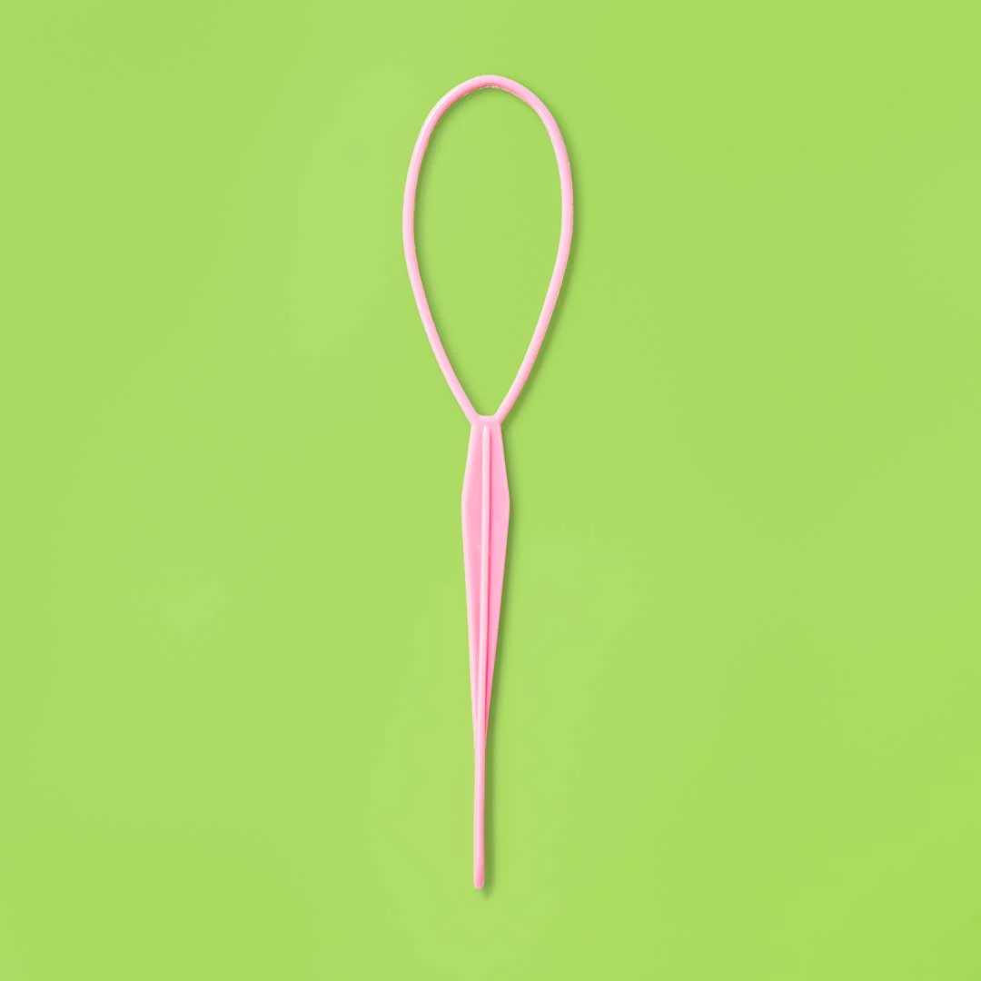 Topsy Tail Hair Tool - Light Pink - Image 3